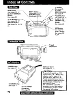 Предварительный просмотр 74 страницы Panasonic Palmcorder PV-DV221 User Manual