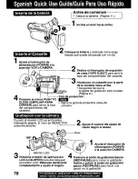 Предварительный просмотр 78 страницы Panasonic Palmcorder PV-DV221 User Manual