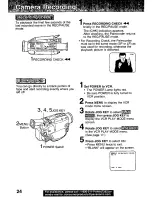 Предварительный просмотр 24 страницы Panasonic Palmcorder PV-DV351 Operating Manual