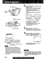 Предварительный просмотр 34 страницы Panasonic Palmcorder PV-DV351 Operating Manual