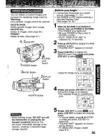 Предварительный просмотр 35 страницы Panasonic Palmcorder PV-DV351 Operating Manual