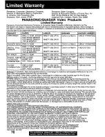 Предварительный просмотр 76 страницы Panasonic Palmcorder PV-DV351 Operating Manual