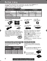 Preview for 6 page of Panasonic Palmcorder PV-DV401 Operating Manual