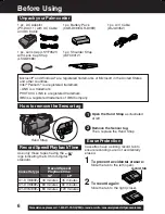 Предварительный просмотр 6 страницы Panasonic Palmcorder PV-DV53 Operating Instructions Manual