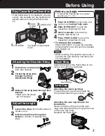 Предварительный просмотр 7 страницы Panasonic Palmcorder PV-DV53 Operating Instructions Manual