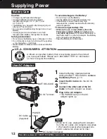 Предварительный просмотр 12 страницы Panasonic Palmcorder PV-DV53 Operating Instructions Manual