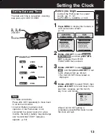 Preview for 13 page of Panasonic Palmcorder PV-DV53 Operating Instructions Manual