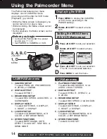 Предварительный просмотр 14 страницы Panasonic Palmcorder PV-DV53 Operating Instructions Manual