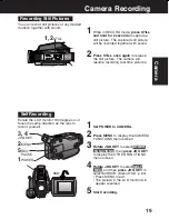 Предварительный просмотр 19 страницы Panasonic Palmcorder PV-DV53 Operating Instructions Manual