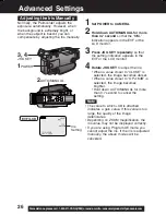 Предварительный просмотр 26 страницы Panasonic Palmcorder PV-DV53 Operating Instructions Manual