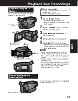 Предварительный просмотр 27 страницы Panasonic Palmcorder PV-DV53 Operating Instructions Manual