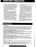 Предварительный просмотр 4 страницы Panasonic Palmcorder PV-DV601 Operating Manual