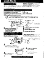 Предварительный просмотр 10 страницы Panasonic Palmcorder PV-DV601 Operating Manual