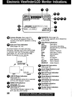 Предварительный просмотр 20 страницы Panasonic Palmcorder PV-DV601 Operating Manual