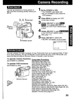 Предварительный просмотр 25 страницы Panasonic Palmcorder PV-DV601 Operating Manual