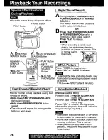 Предварительный просмотр 28 страницы Panasonic Palmcorder PV-DV601 Operating Manual