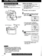 Предварительный просмотр 36 страницы Panasonic Palmcorder PV-DV601 Operating Manual