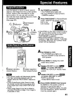 Предварительный просмотр 41 страницы Panasonic Palmcorder PV-DV601 Operating Manual