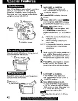 Предварительный просмотр 42 страницы Panasonic Palmcorder PV-DV601 Operating Manual