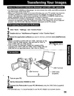 Предварительный просмотр 55 страницы Panasonic Palmcorder PV-DV601 Operating Manual