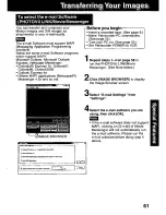 Предварительный просмотр 61 страницы Panasonic Palmcorder PV-DV601 Operating Manual