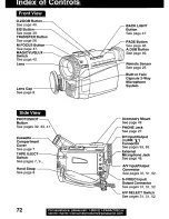 Предварительный просмотр 72 страницы Panasonic Palmcorder PV-DV601 Operating Manual