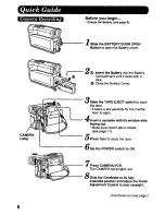 Предварительный просмотр 6 страницы Panasonic Palmcorder PV-DV700 Operating Manual