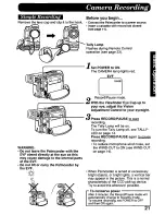 Предварительный просмотр 21 страницы Panasonic Palmcorder PV-DV700 Operating Manual