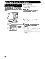 Предварительный просмотр 28 страницы Panasonic Palmcorder PV-DV700 Operating Manual