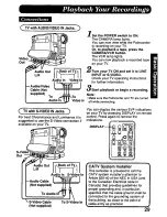 Предварительный просмотр 29 страницы Panasonic Palmcorder PV-DV700 Operating Manual