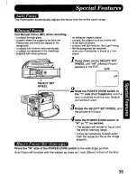 Предварительный просмотр 35 страницы Panasonic Palmcorder PV-DV700 Operating Manual