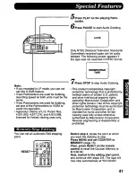 Предварительный просмотр 41 страницы Panasonic Palmcorder PV-DV700 Operating Manual