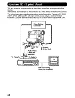 Предварительный просмотр 44 страницы Panasonic Palmcorder PV-DV700 Operating Manual