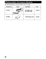 Предварительный просмотр 46 страницы Panasonic Palmcorder PV-DV700 Operating Manual