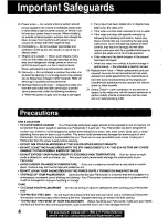 Preview for 4 page of Panasonic Palmcorder PV-DV701 Operating Manual