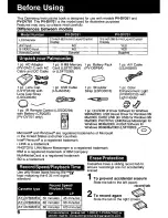 Preview for 6 page of Panasonic Palmcorder PV-DV701 Operating Manual