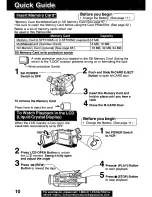 Preview for 10 page of Panasonic Palmcorder PV-DV701 Operating Manual