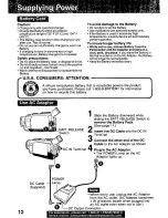 Preview for 12 page of Panasonic Palmcorder PV-DV701 Operating Manual