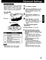 Preview for 27 page of Panasonic Palmcorder PV-DV92 User Manual