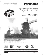 Предварительный просмотр 1 страницы Panasonic Palmcorder PV-GS320 Operating Instructions Manual