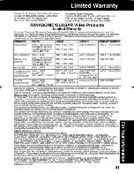 Preview for 41 page of Panasonic Palmcorder PV-L352 Operating Manual