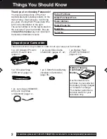 Предварительный просмотр 2 страницы Panasonic Palmcorder PV-L353 Operating Instructions Manual