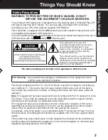 Предварительный просмотр 3 страницы Panasonic Palmcorder PV-L353 Operating Instructions Manual