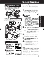 Предварительный просмотр 17 страницы Panasonic Palmcorder PV-L353 Operating Instructions Manual