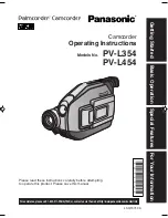 Предварительный просмотр 1 страницы Panasonic Palmcorder PV-L354 Operating Instructions Manual