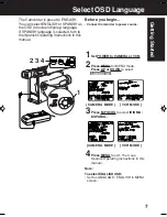 Предварительный просмотр 7 страницы Panasonic Palmcorder PV-L354 Operating Instructions Manual