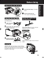 Предварительный просмотр 13 страницы Panasonic Palmcorder PV-L354 Operating Instructions Manual