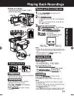 Предварительный просмотр 21 страницы Panasonic Palmcorder PV-L354 Operating Instructions Manual