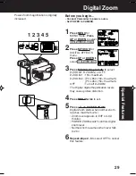 Предварительный просмотр 29 страницы Panasonic Palmcorder PV-L354 Operating Instructions Manual