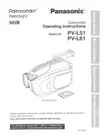 Panasonic Palmcorder PV-L51 User Manual preview